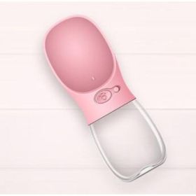 Pet Water Cup Outdoor Portable Water Bottle (Option: Pink-350ML)