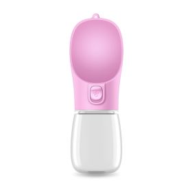 Portable Drinking Cup For Pets (Option: Pink-550ML)